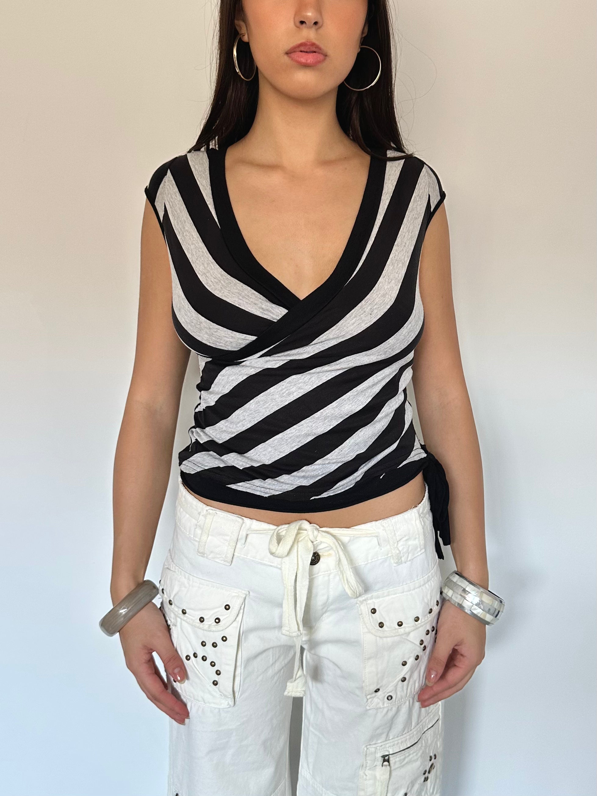 stripe top — size xs/s