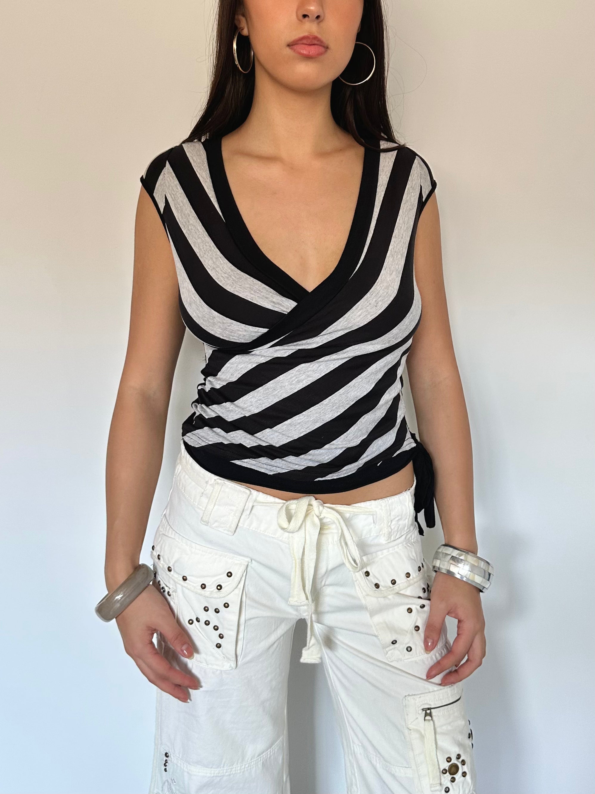 stripe top — size xs/s