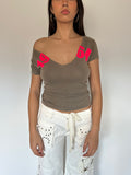 v-neck top — size xs
