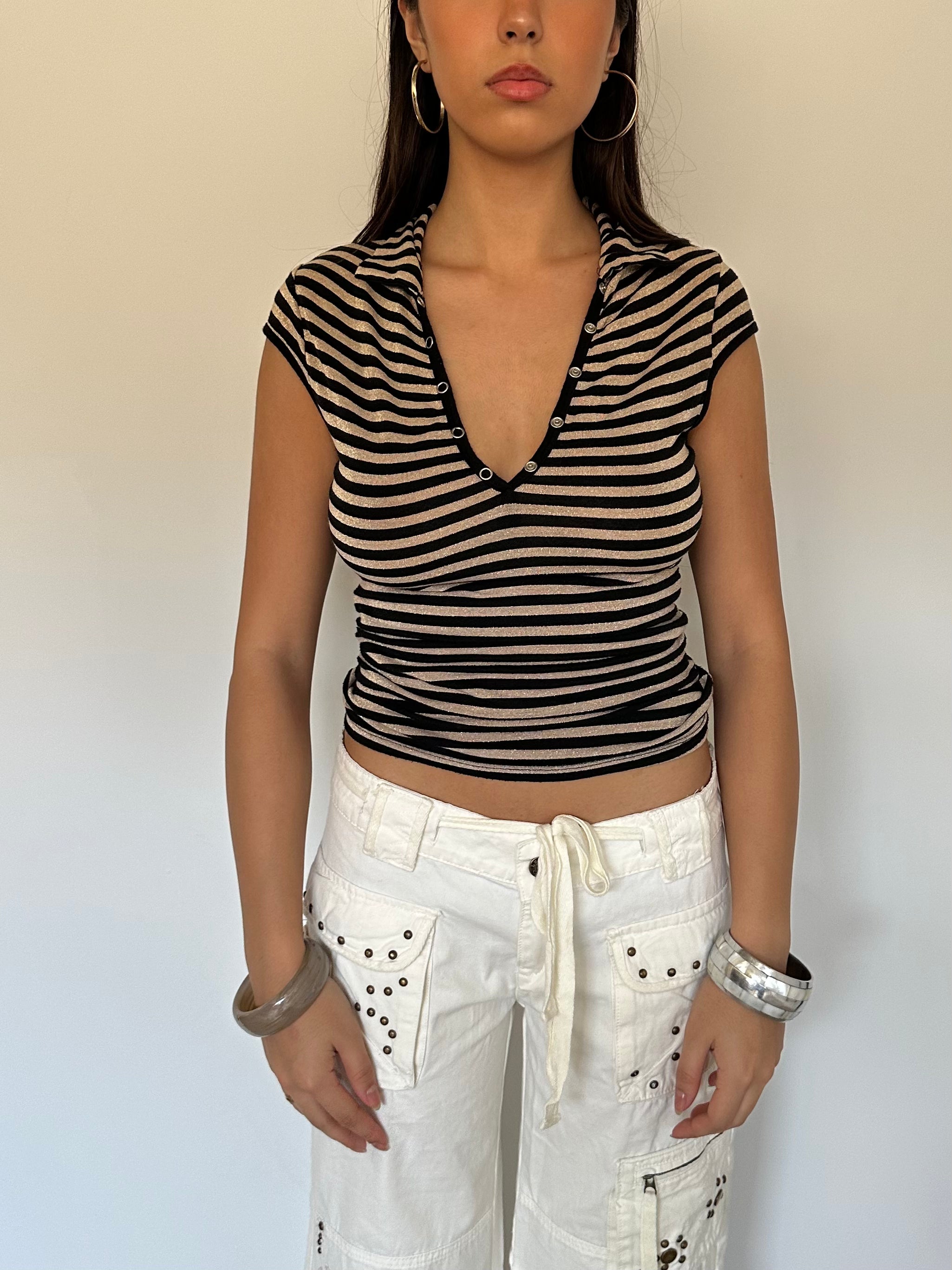 stripe top — size s