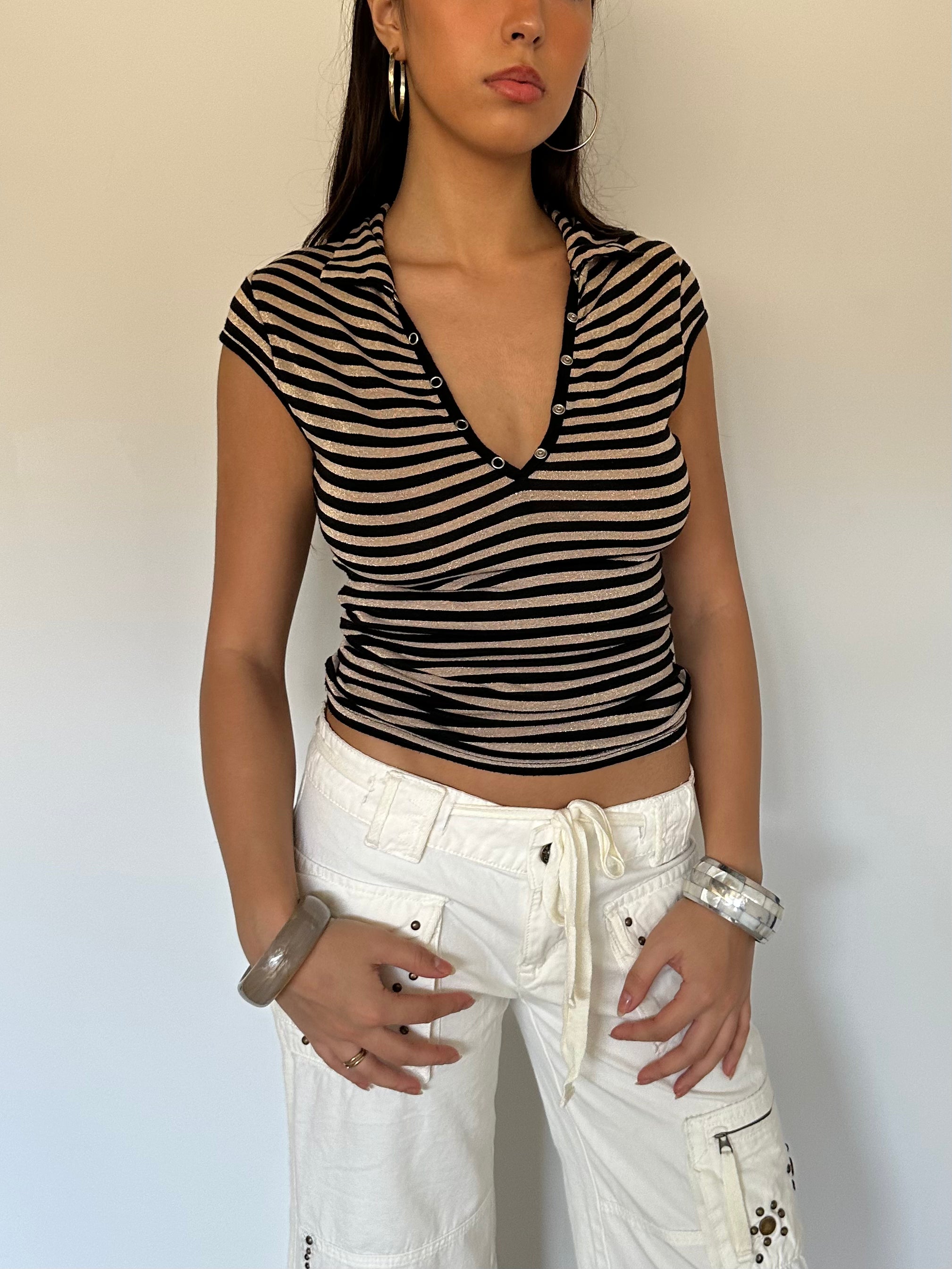 stripe top — size s