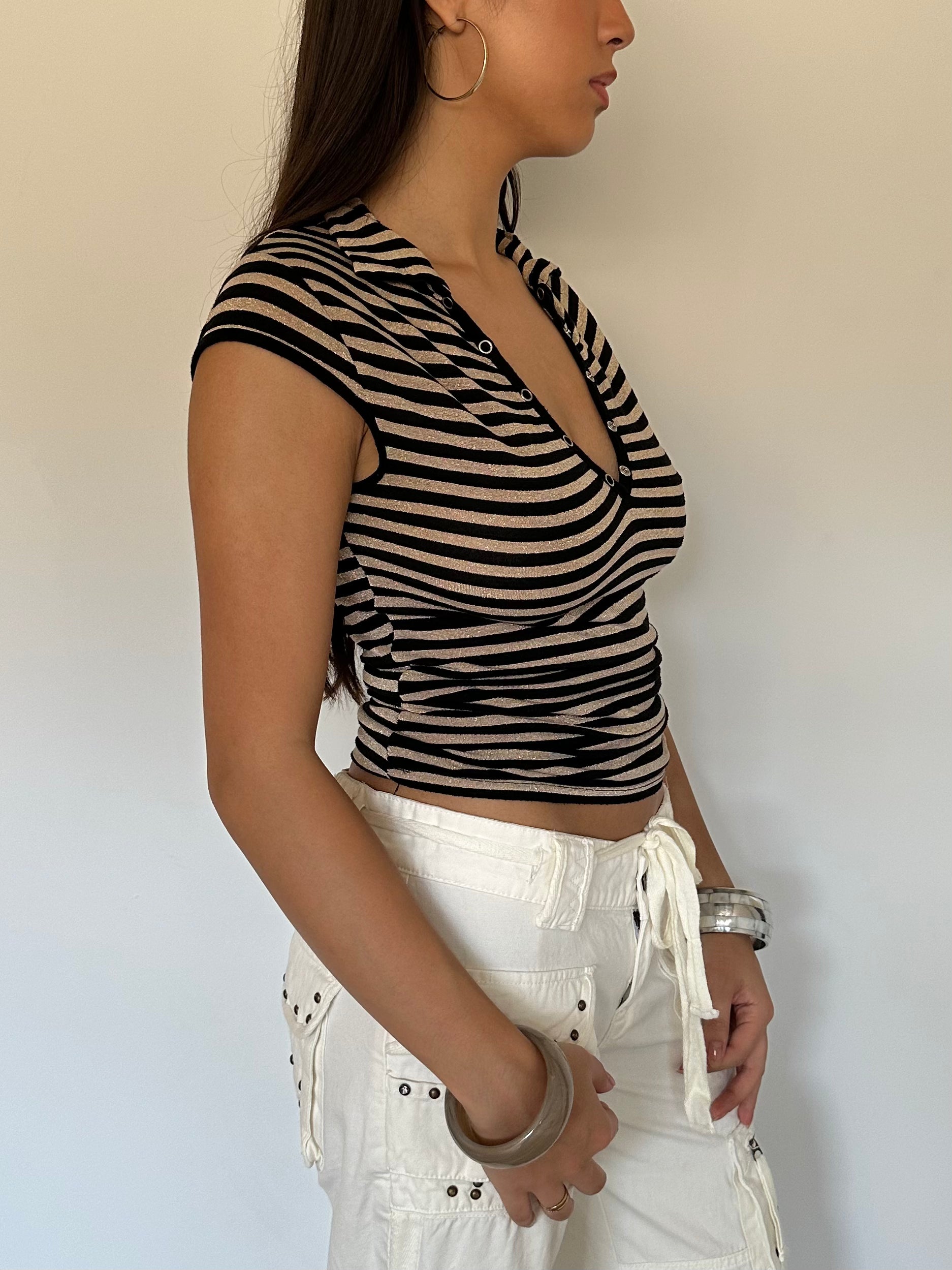 stripe top — size s