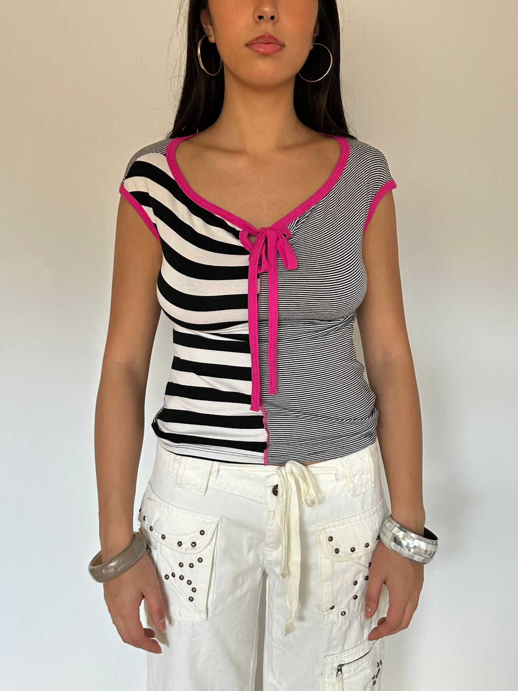 stripe tee — size s