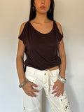 asymmetric slouchy top — size s/m