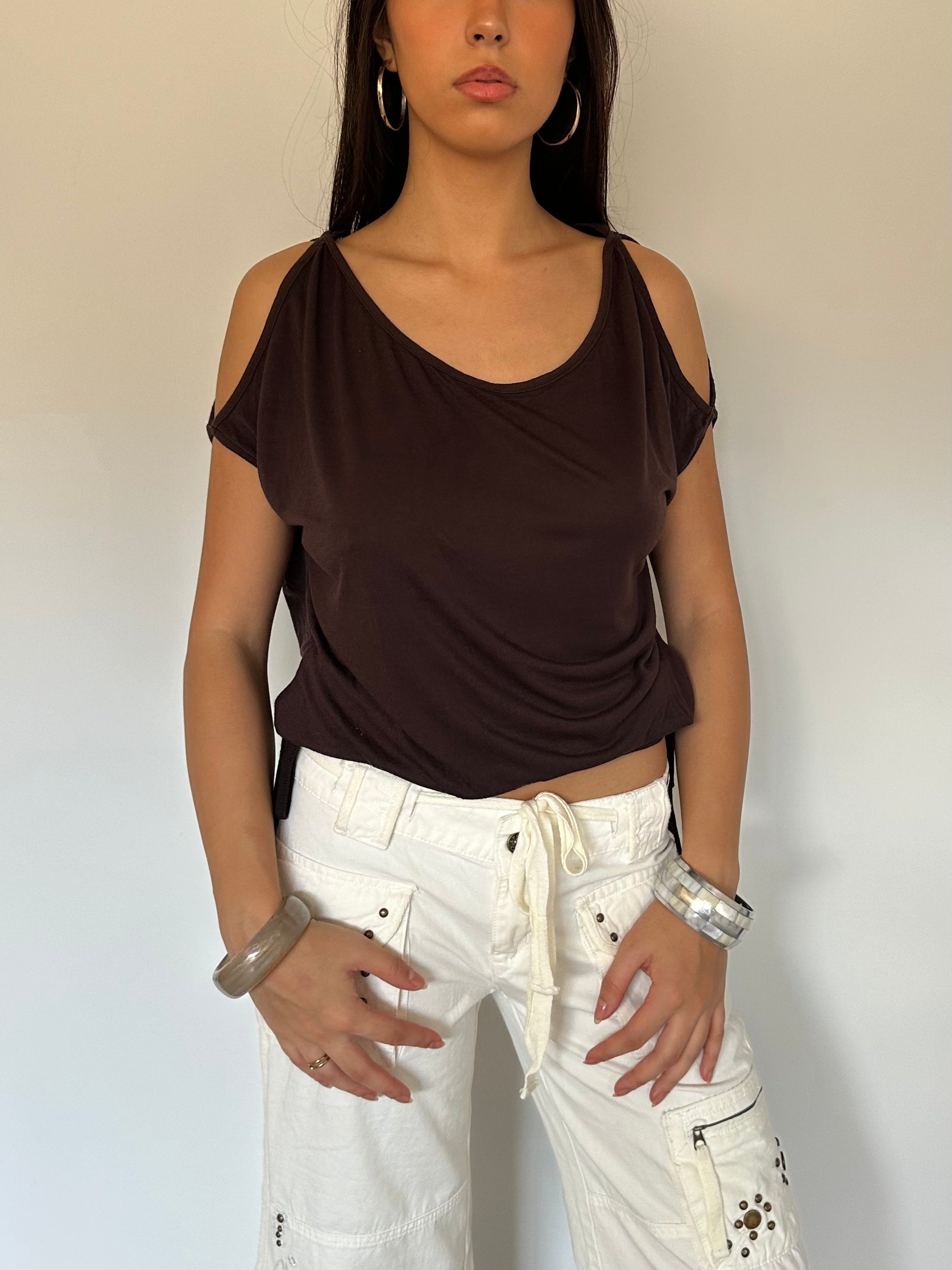 asymmetric slouchy top — size s/m