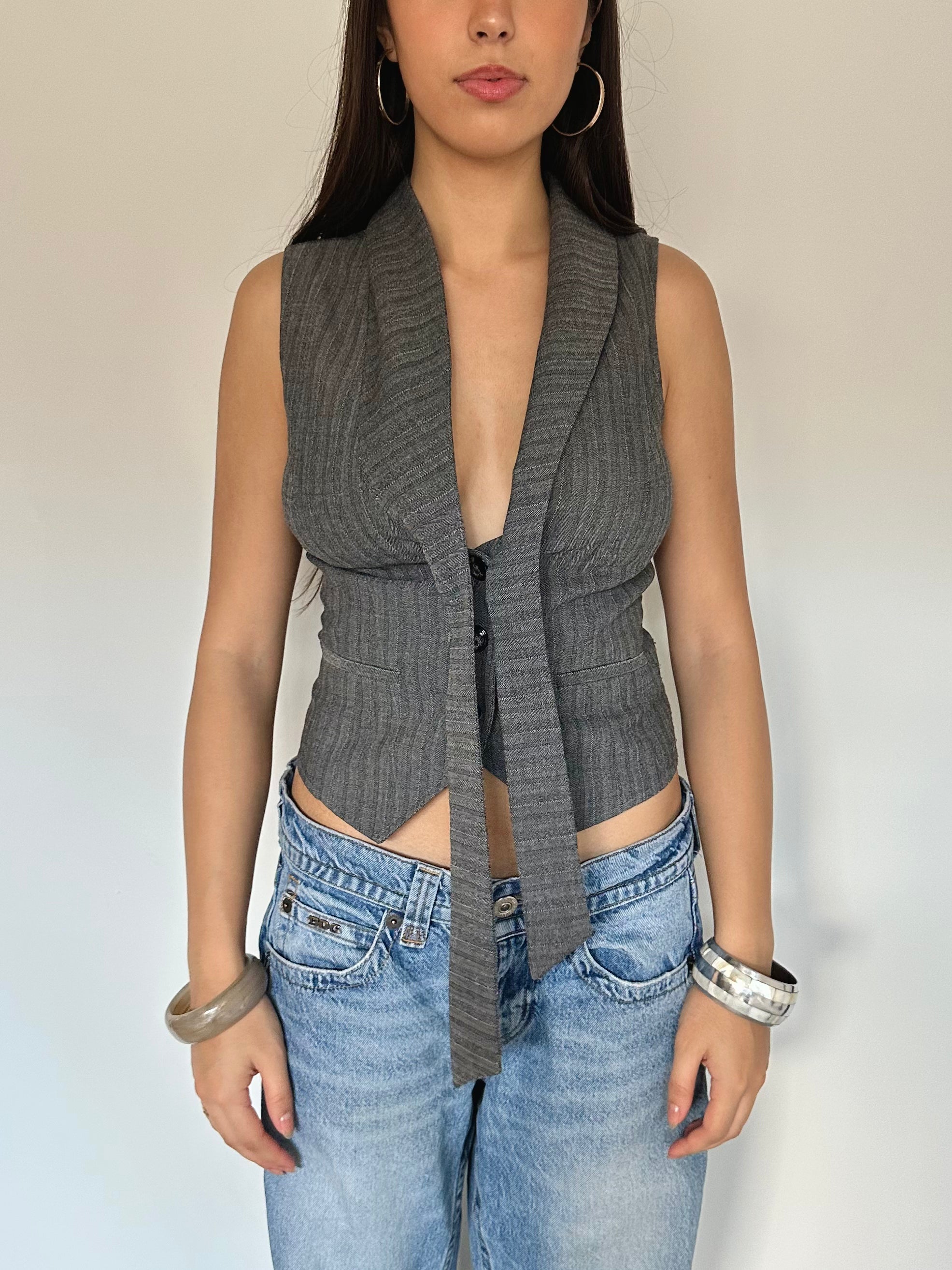 waistcoat top — size xs