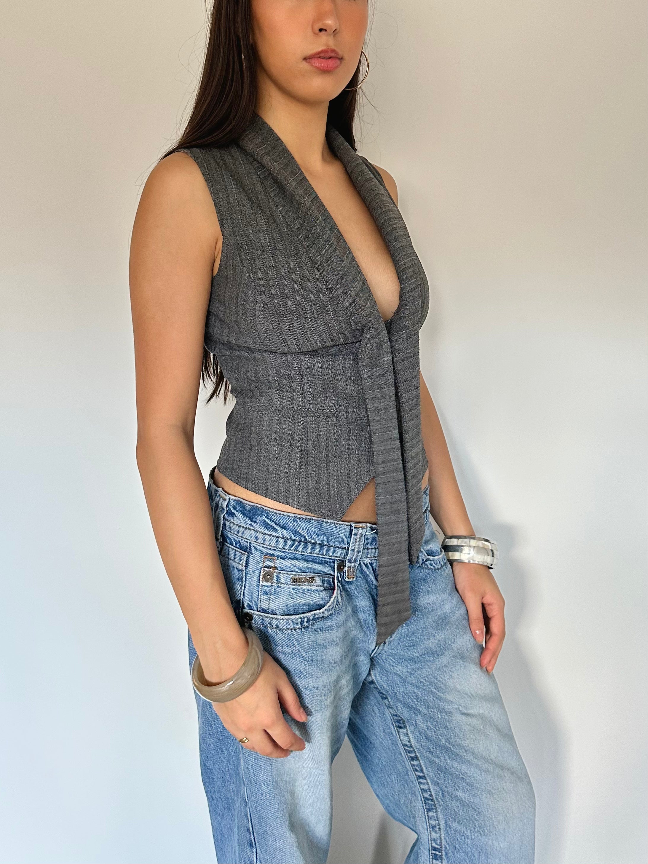 waistcoat top — size xs