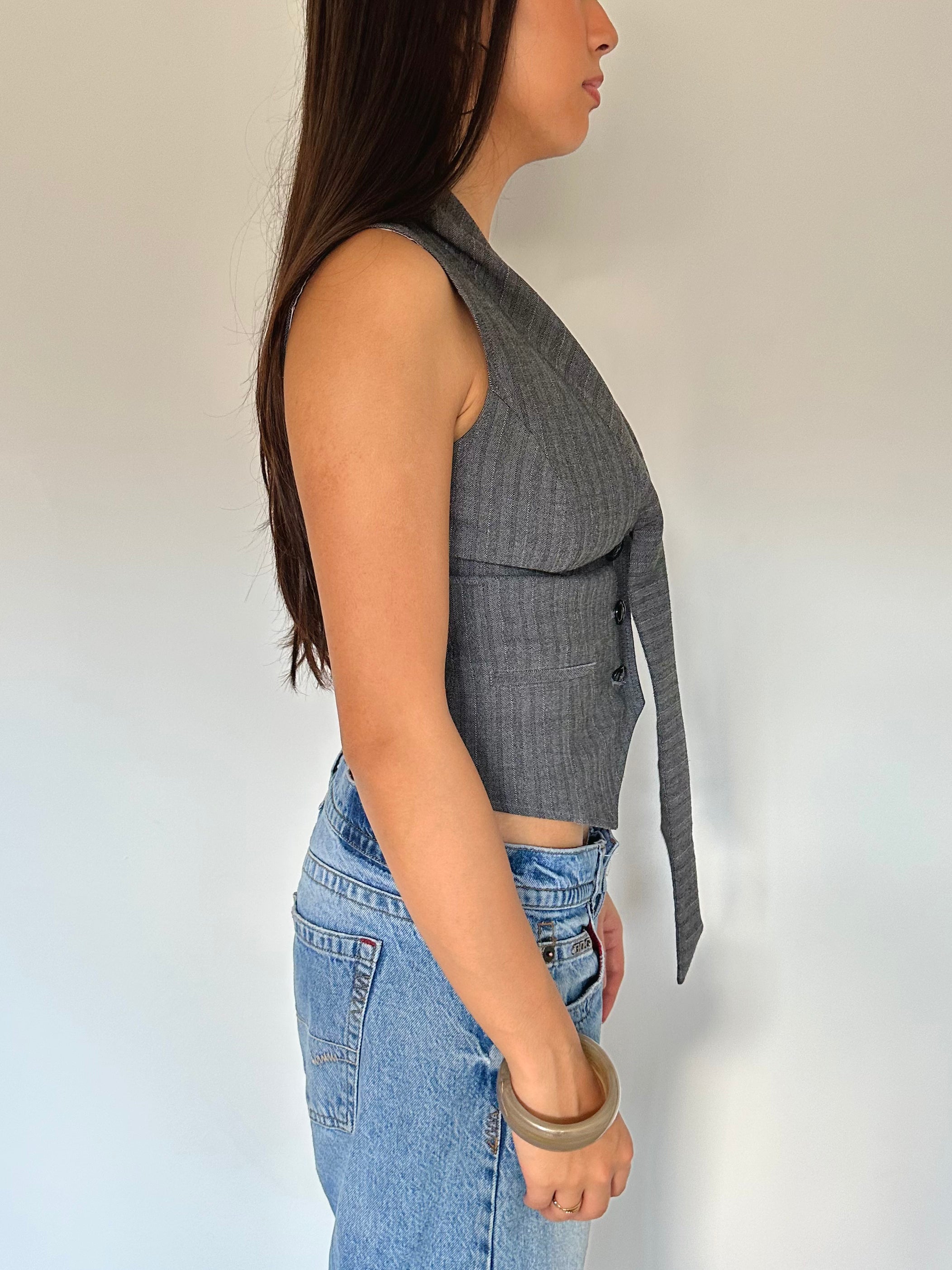 waistcoat top — size xs