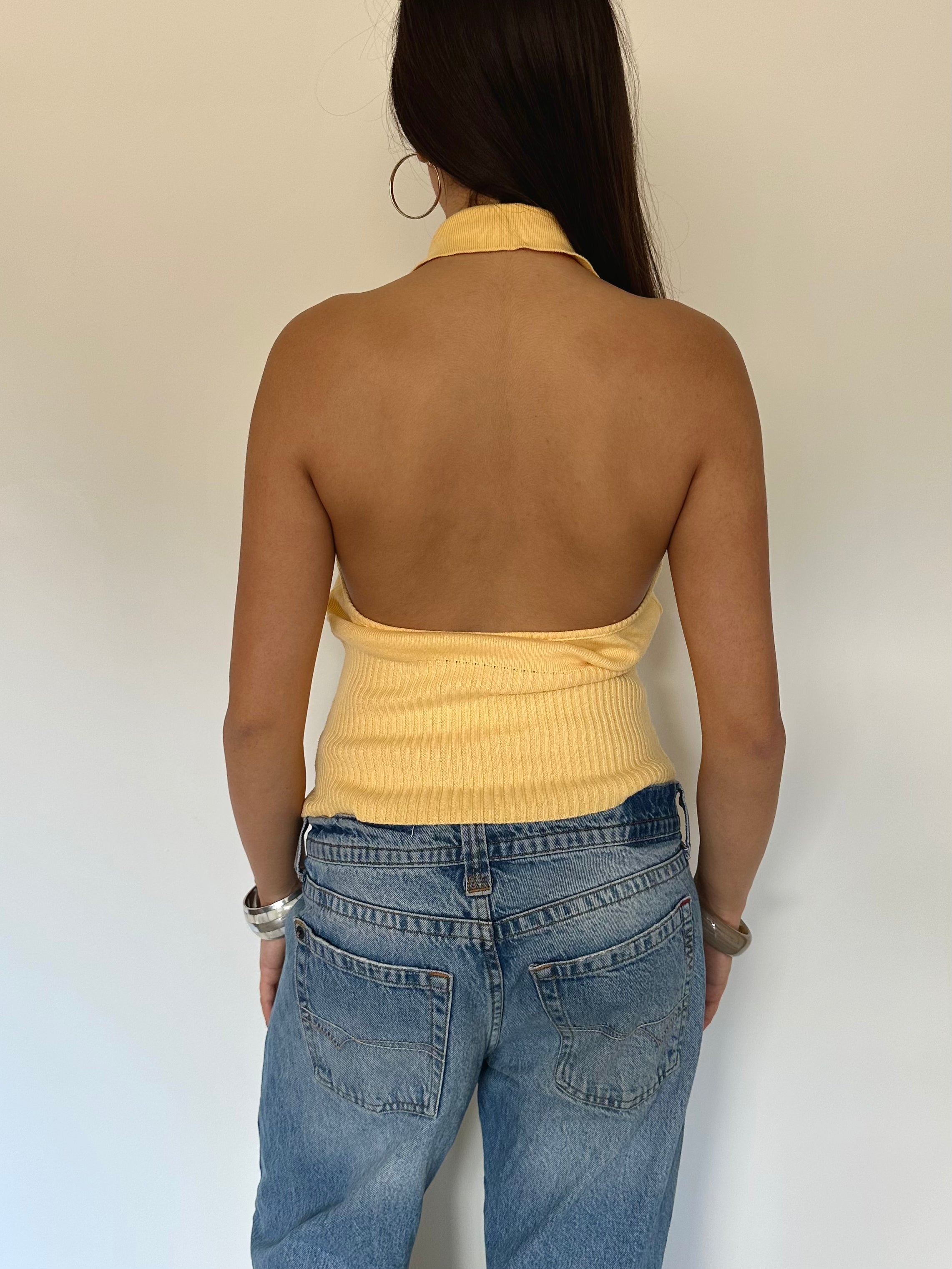 knit halter — size s