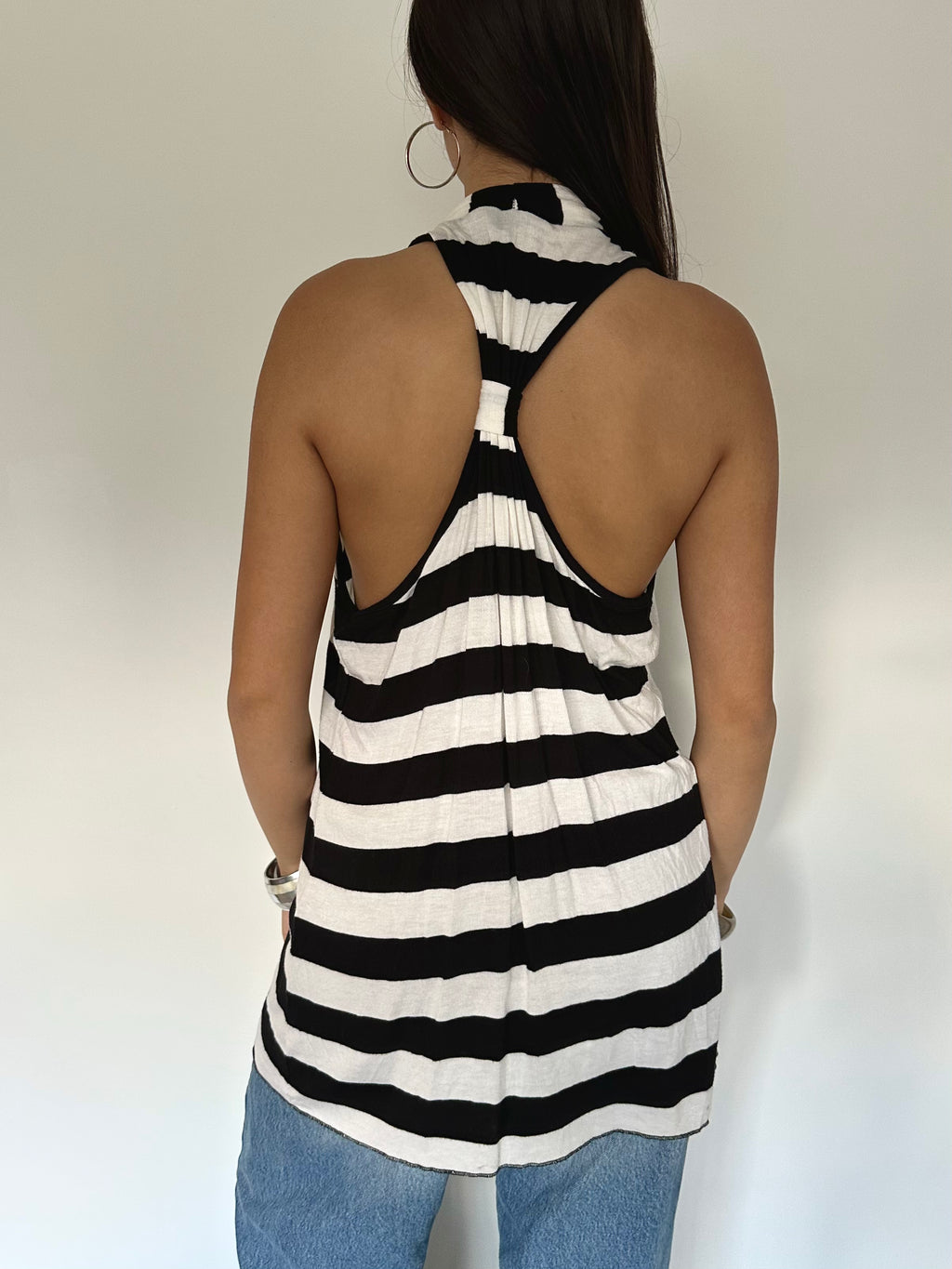 stripe cardigan — free size
