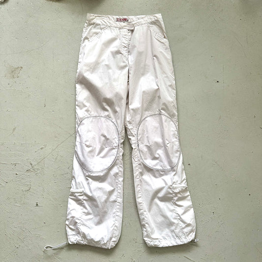 2000's White Cargo Pants - Size S