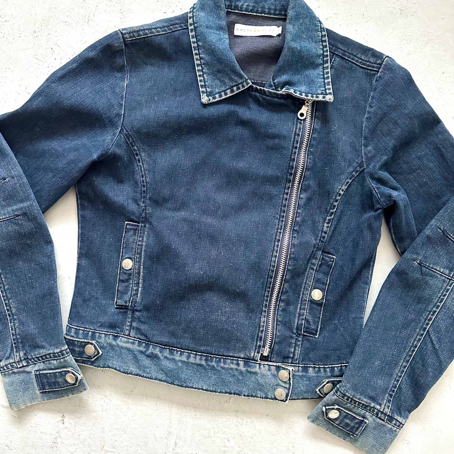 2000's Cropped Denim Jacket - Size XS/S