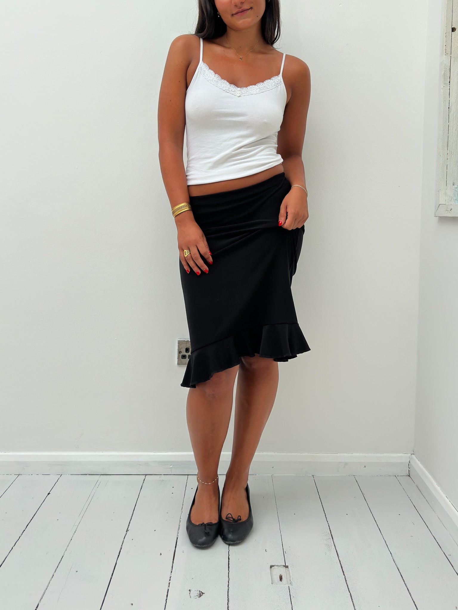 slinky midi skirt — size S