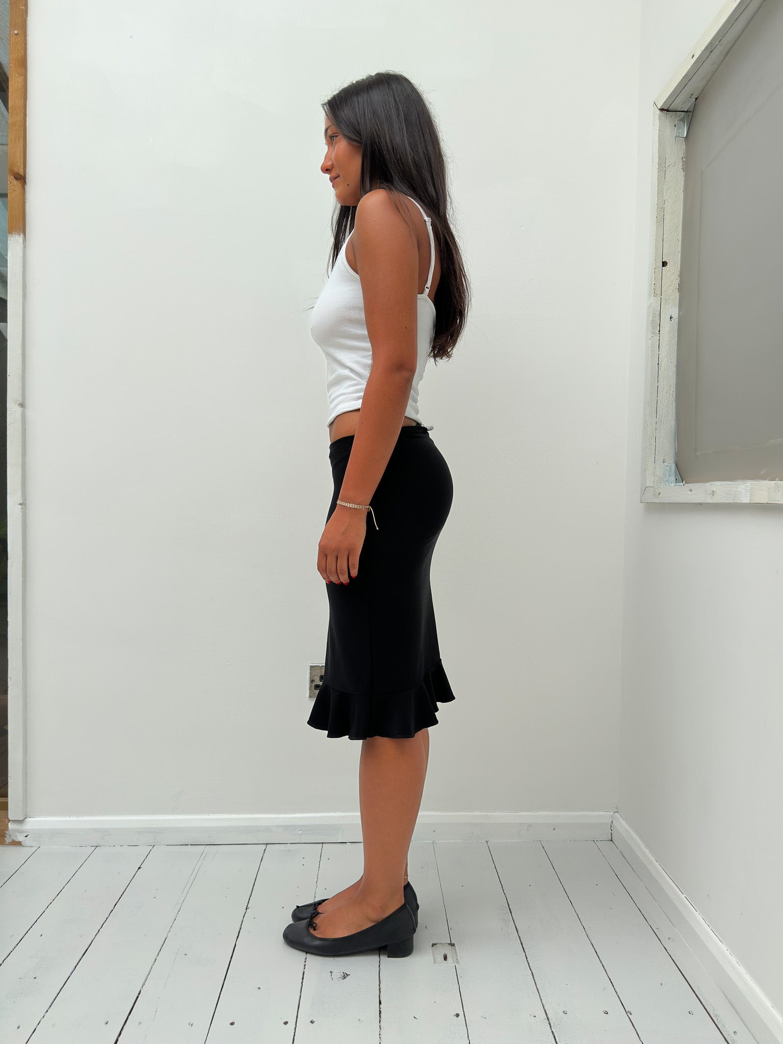 slinky midi skirt — size S