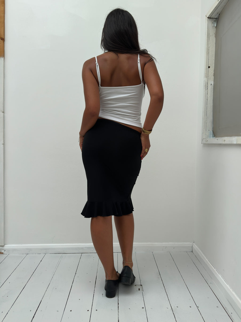 slinky midi skirt — size S