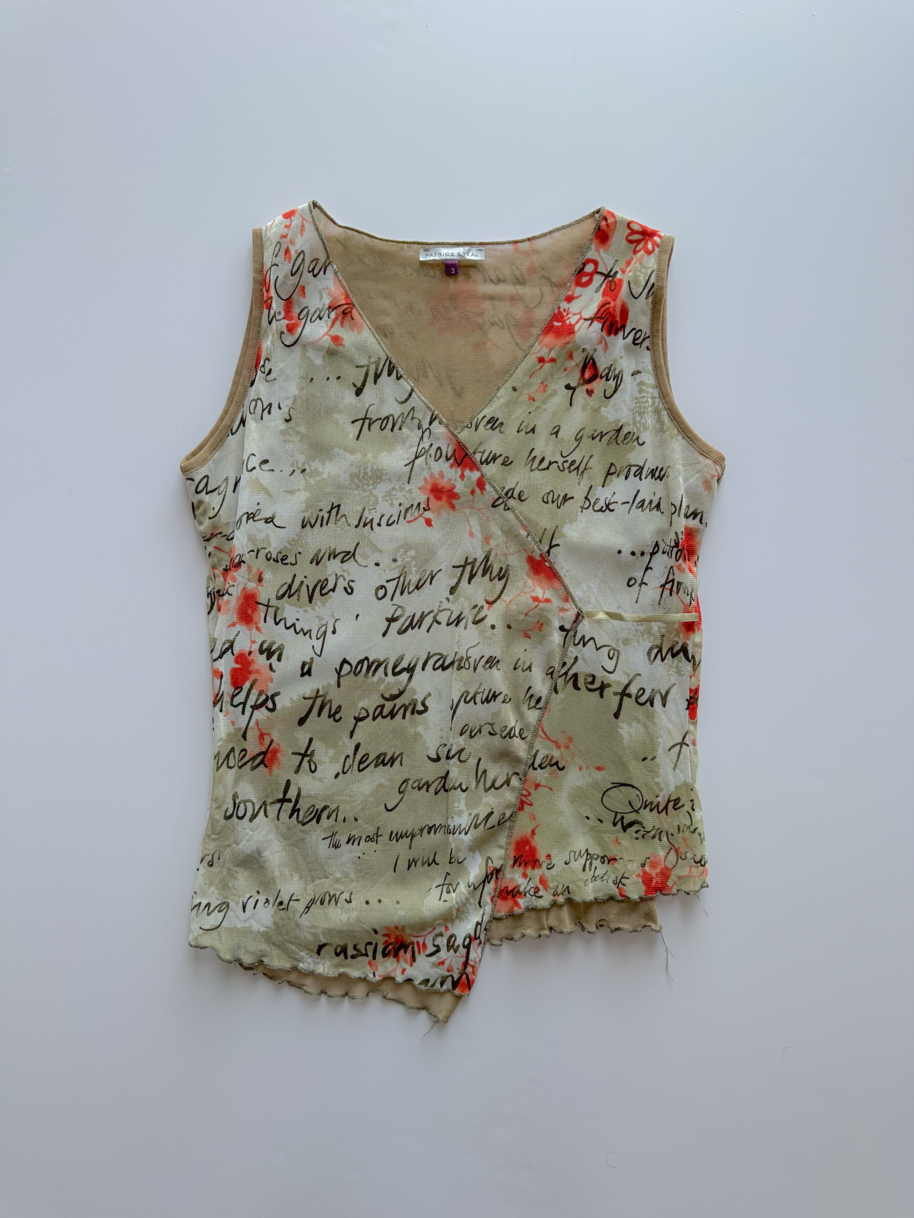 mesh tank top / size medium