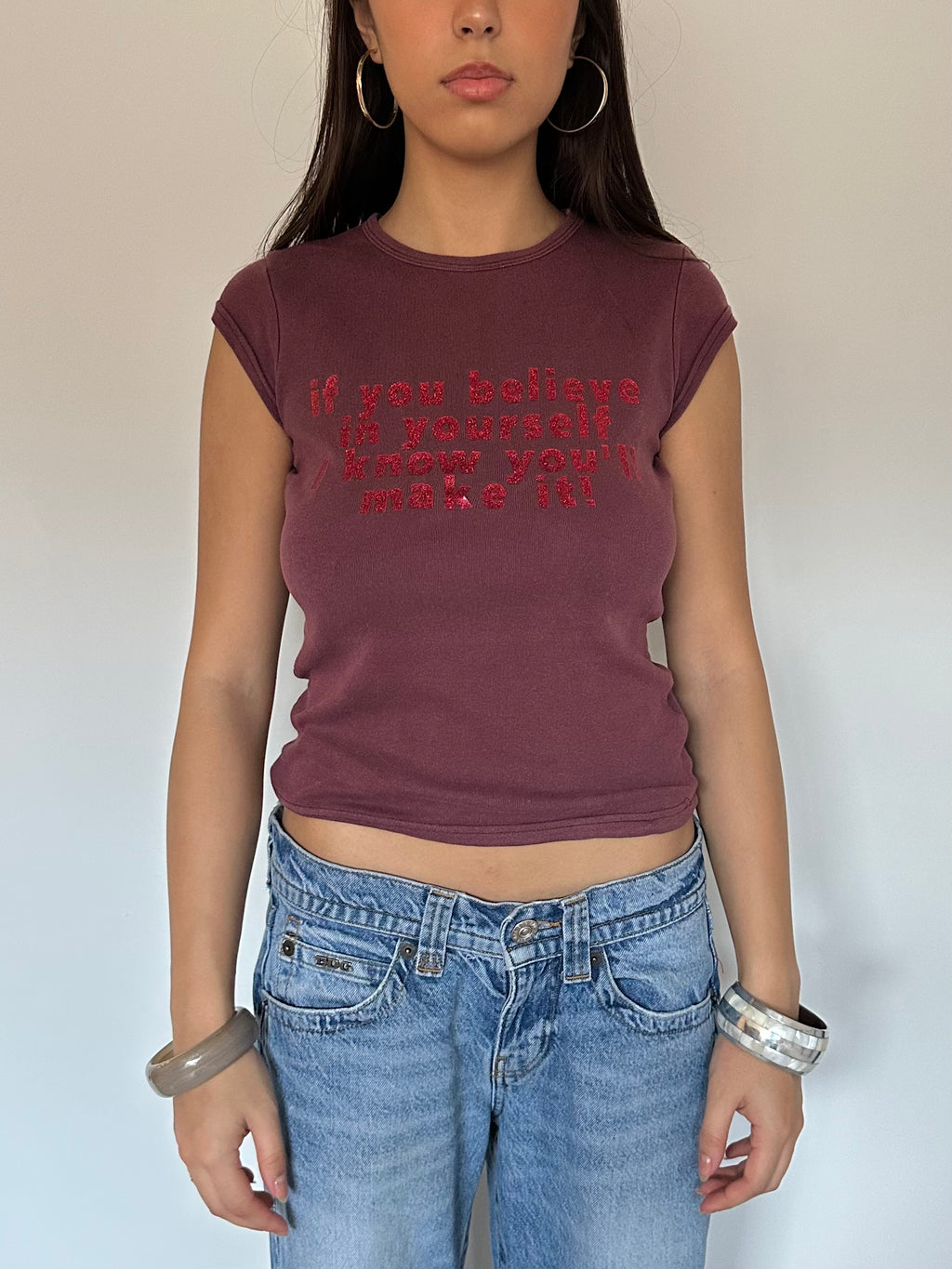 baby tee — size s