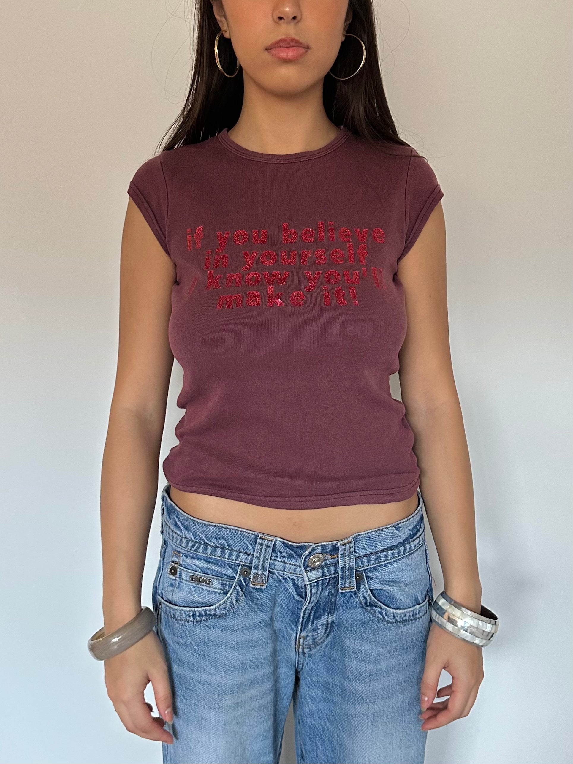 baby tee — size s