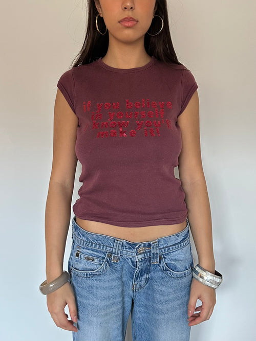baby tee — size s