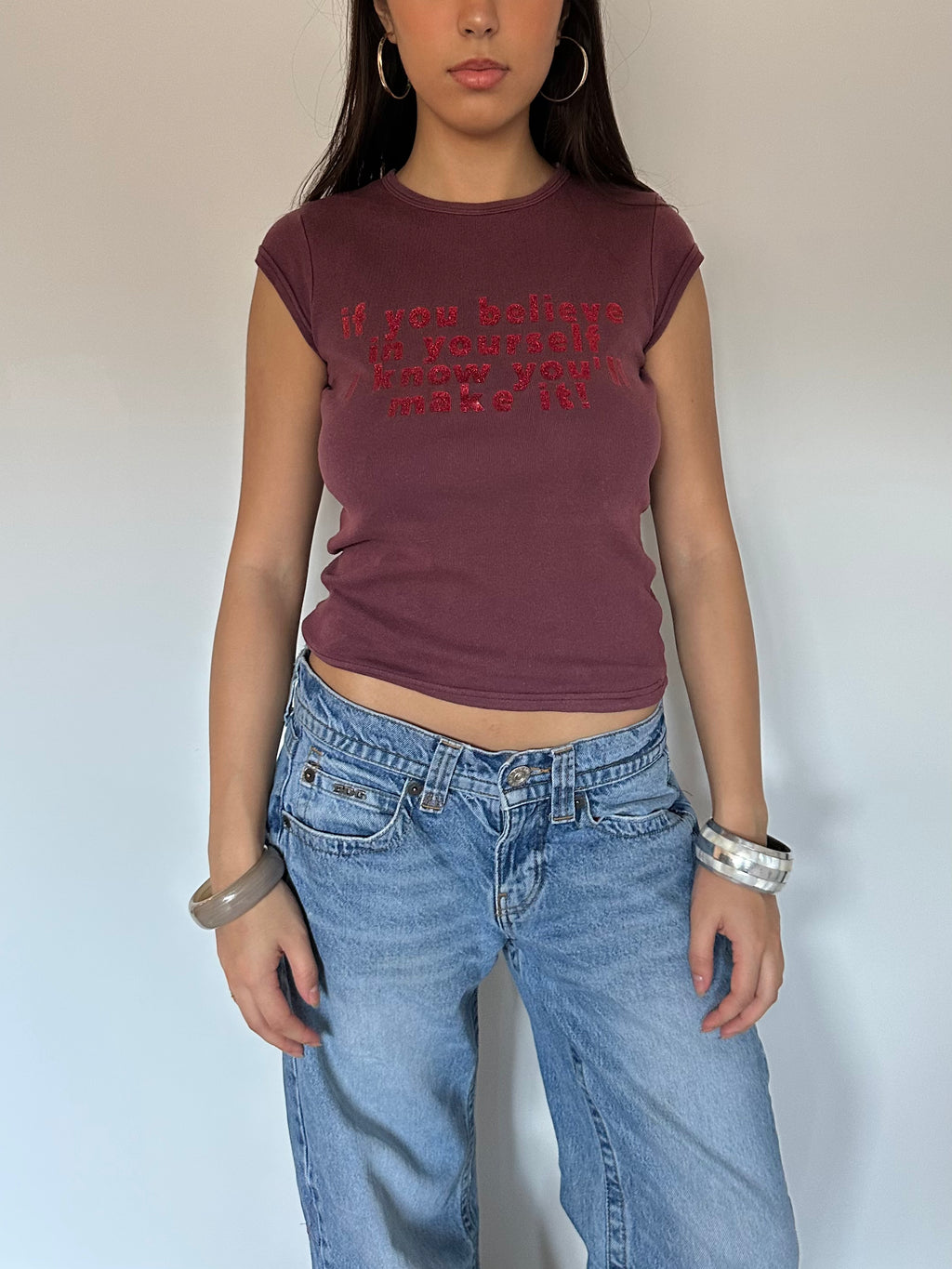 baby tee — size s