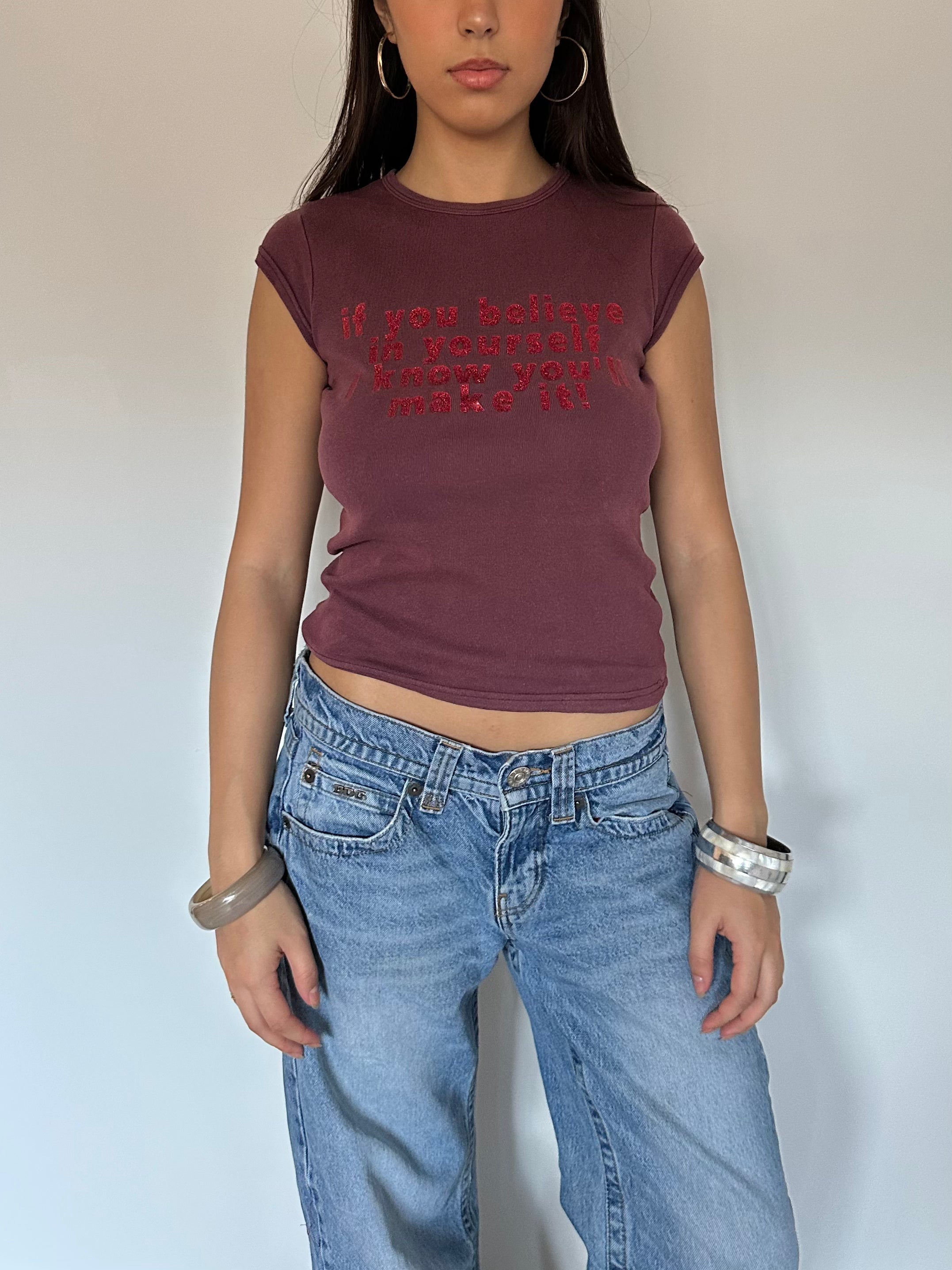 baby tee — size s