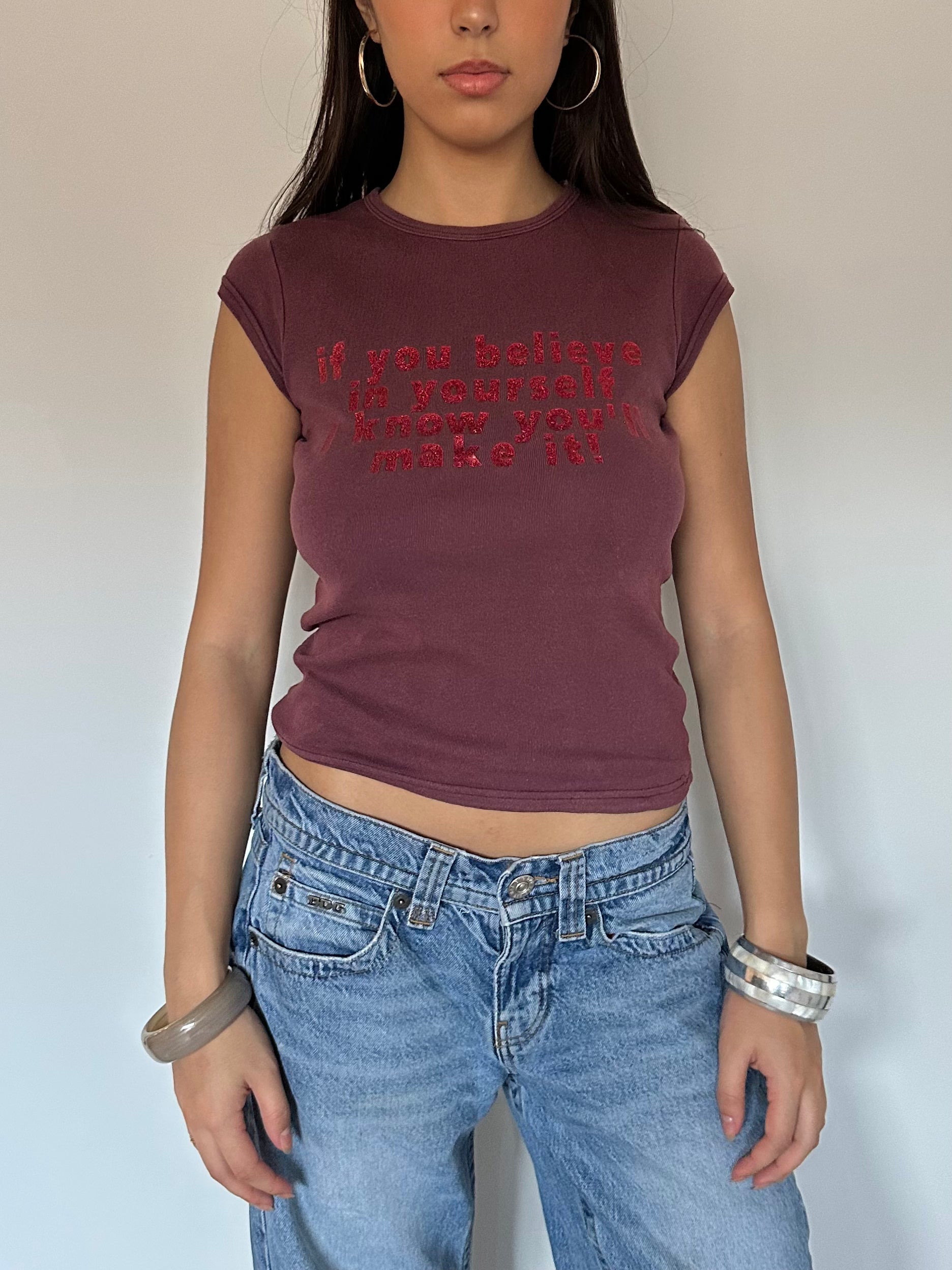 baby tee — size s