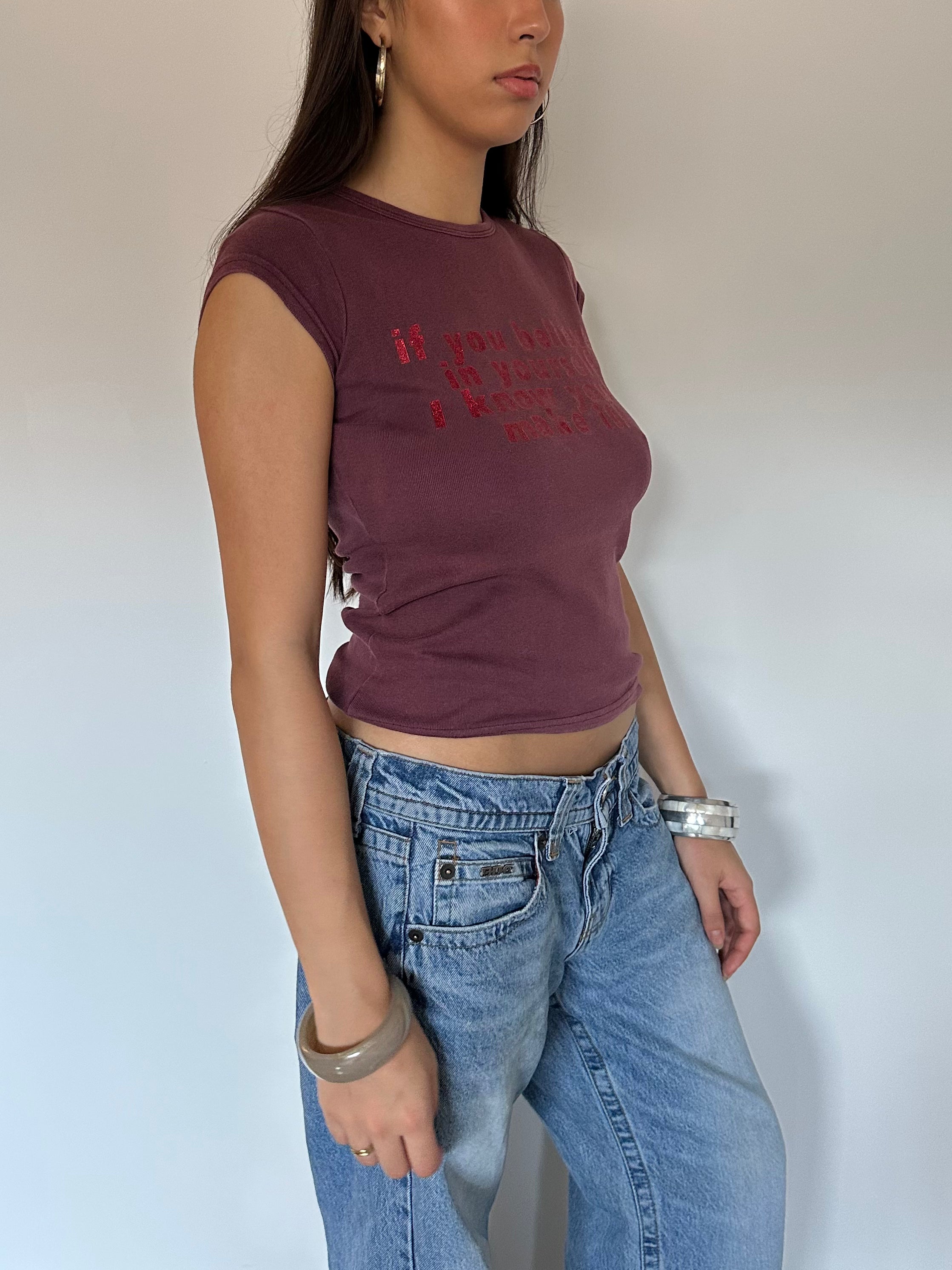 baby tee — size s