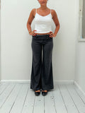 low rise pinstripe trousers — size XS/S