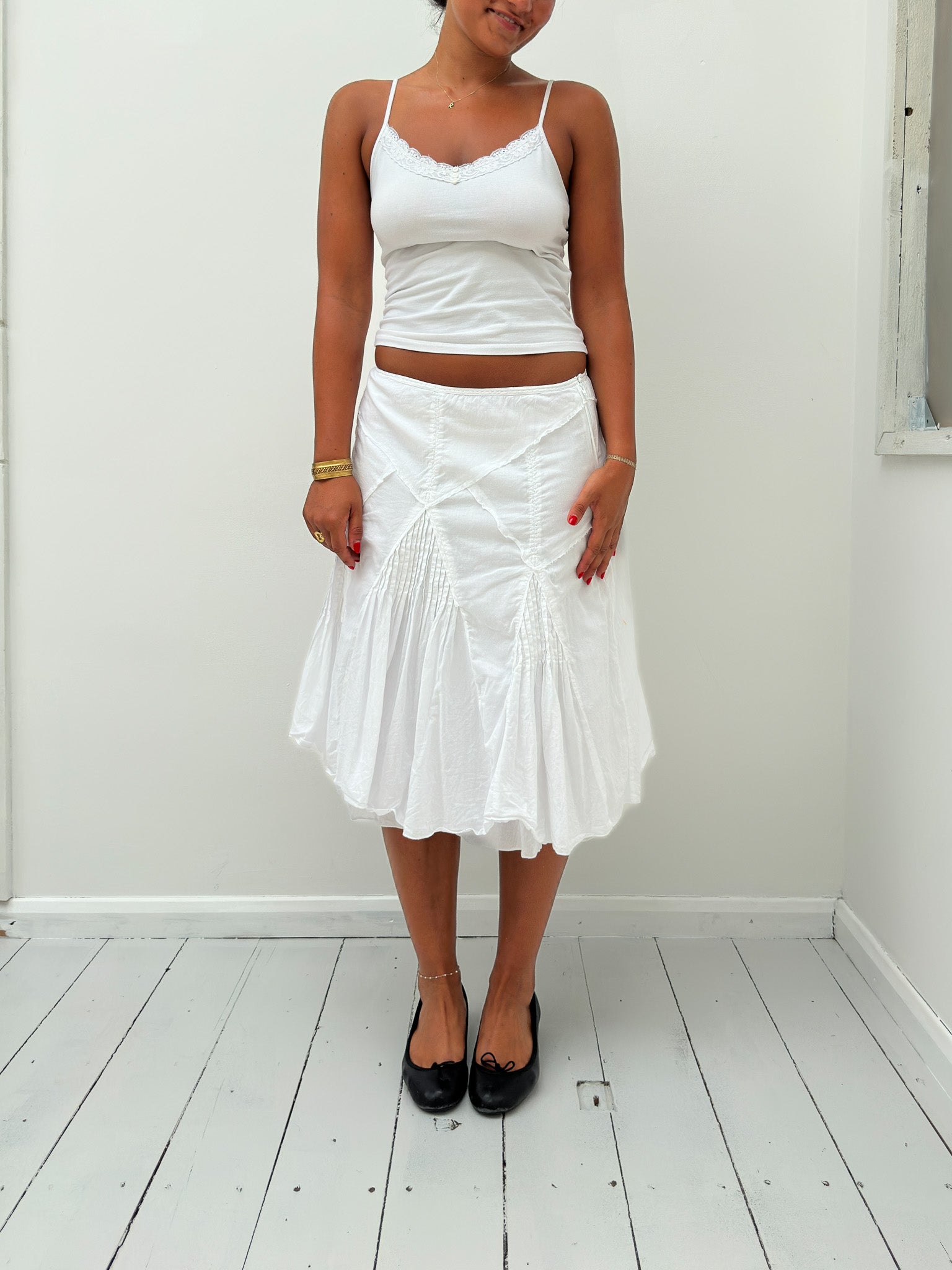 boho midi skirt — size S/M