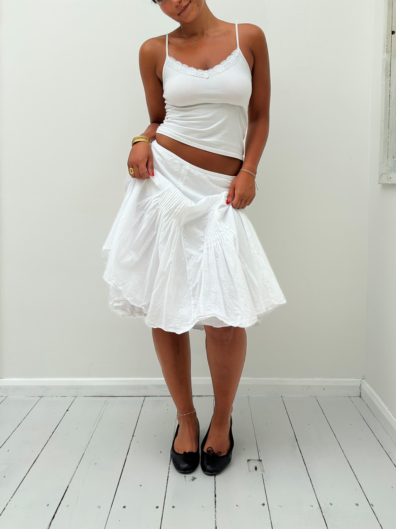 boho midi skirt — size S/M