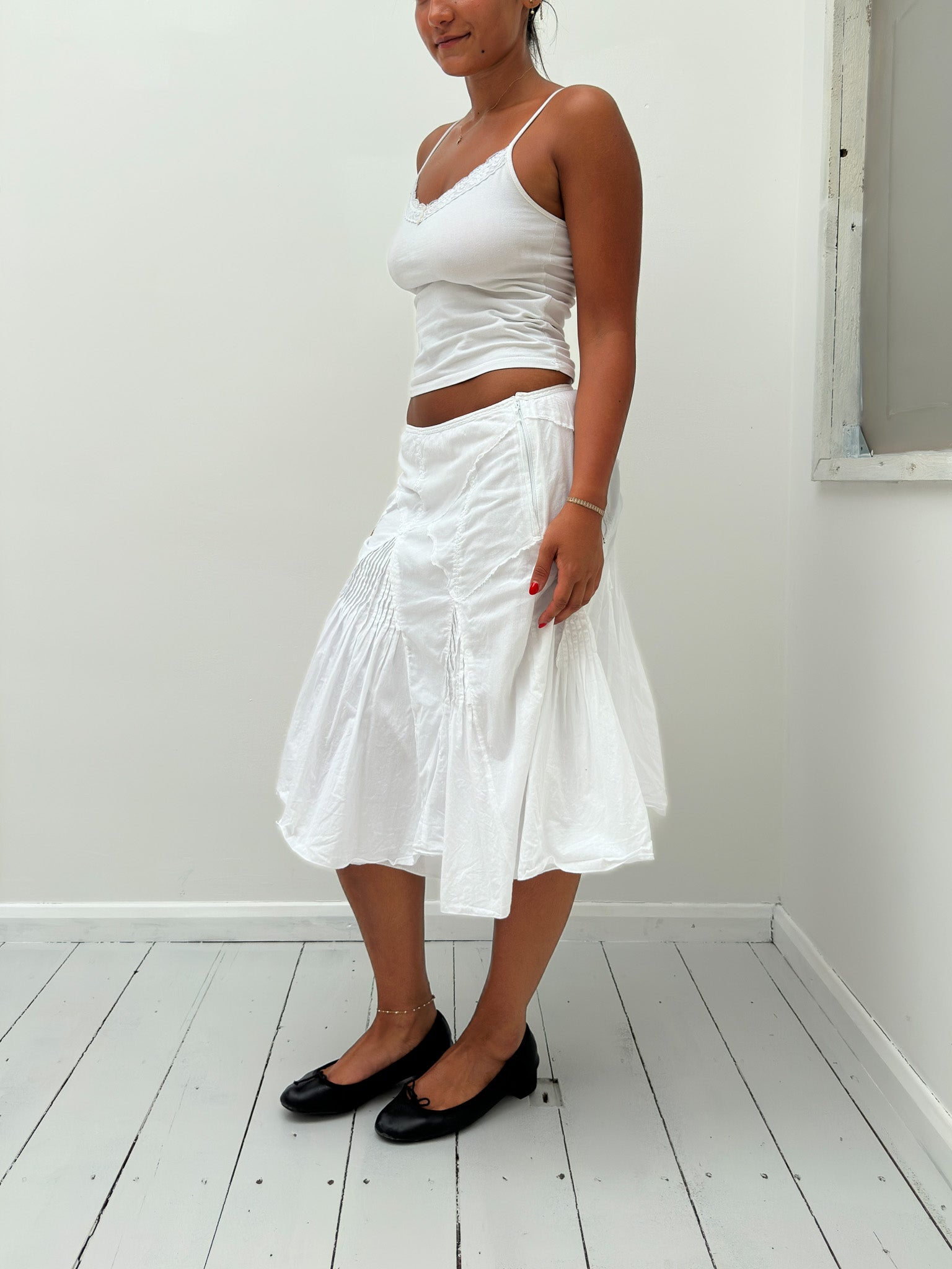 boho midi skirt — size S/M