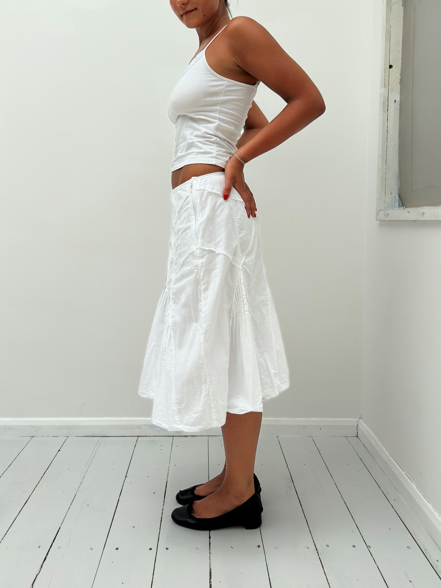 boho midi skirt — size S/M
