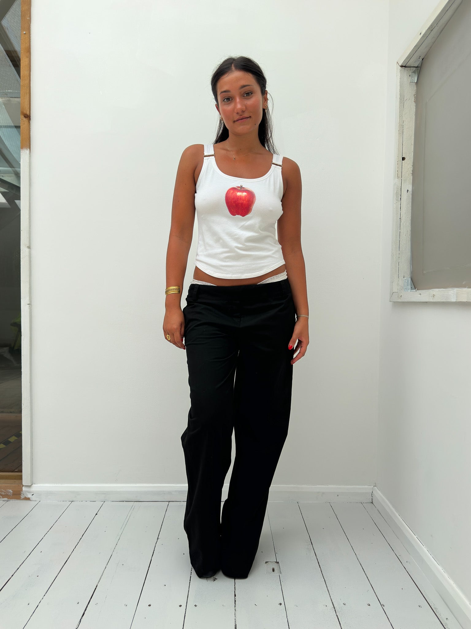 apple tank top — size S