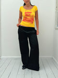 graphic baby tee — size S
