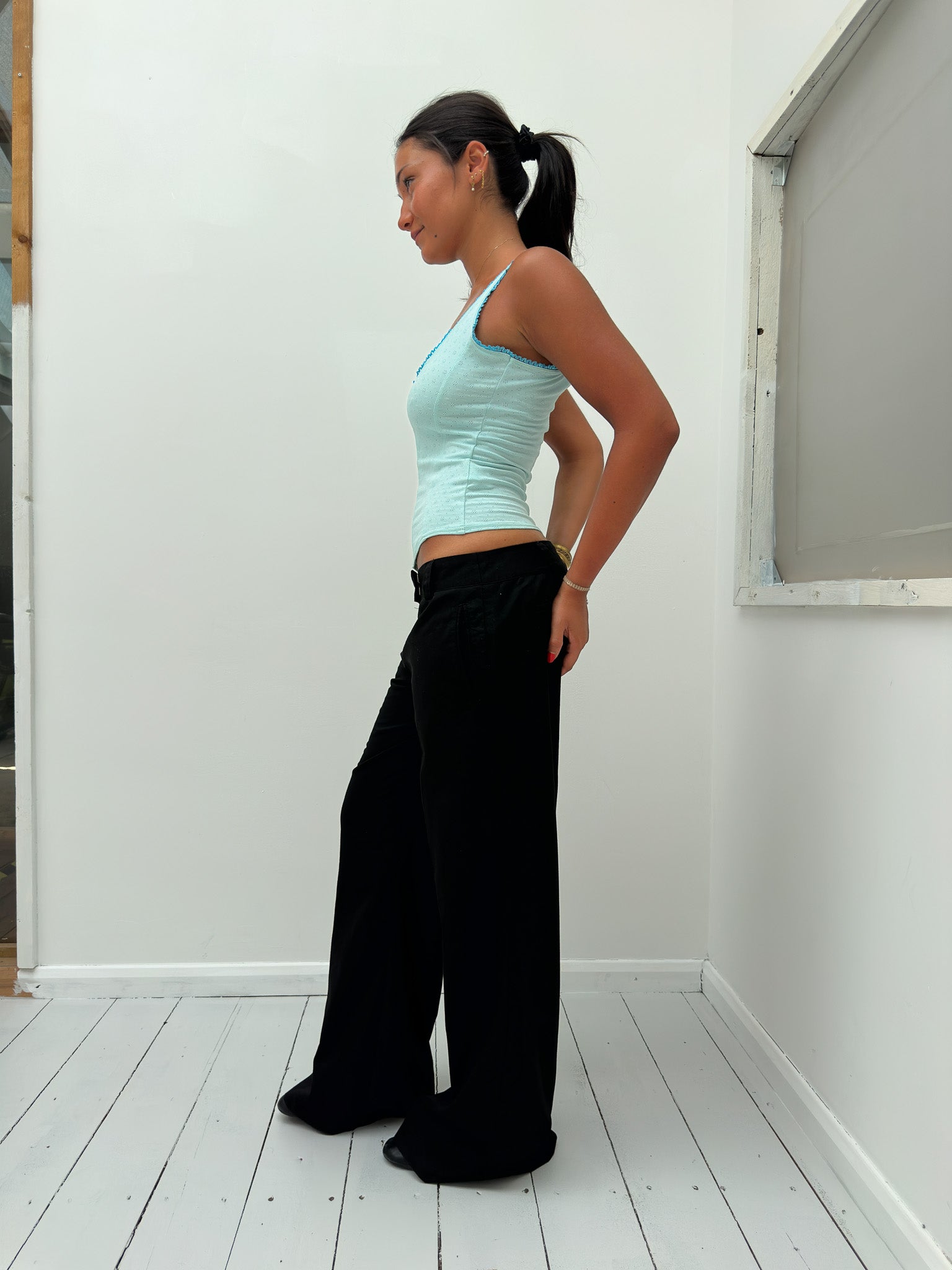 etam basque top — size S