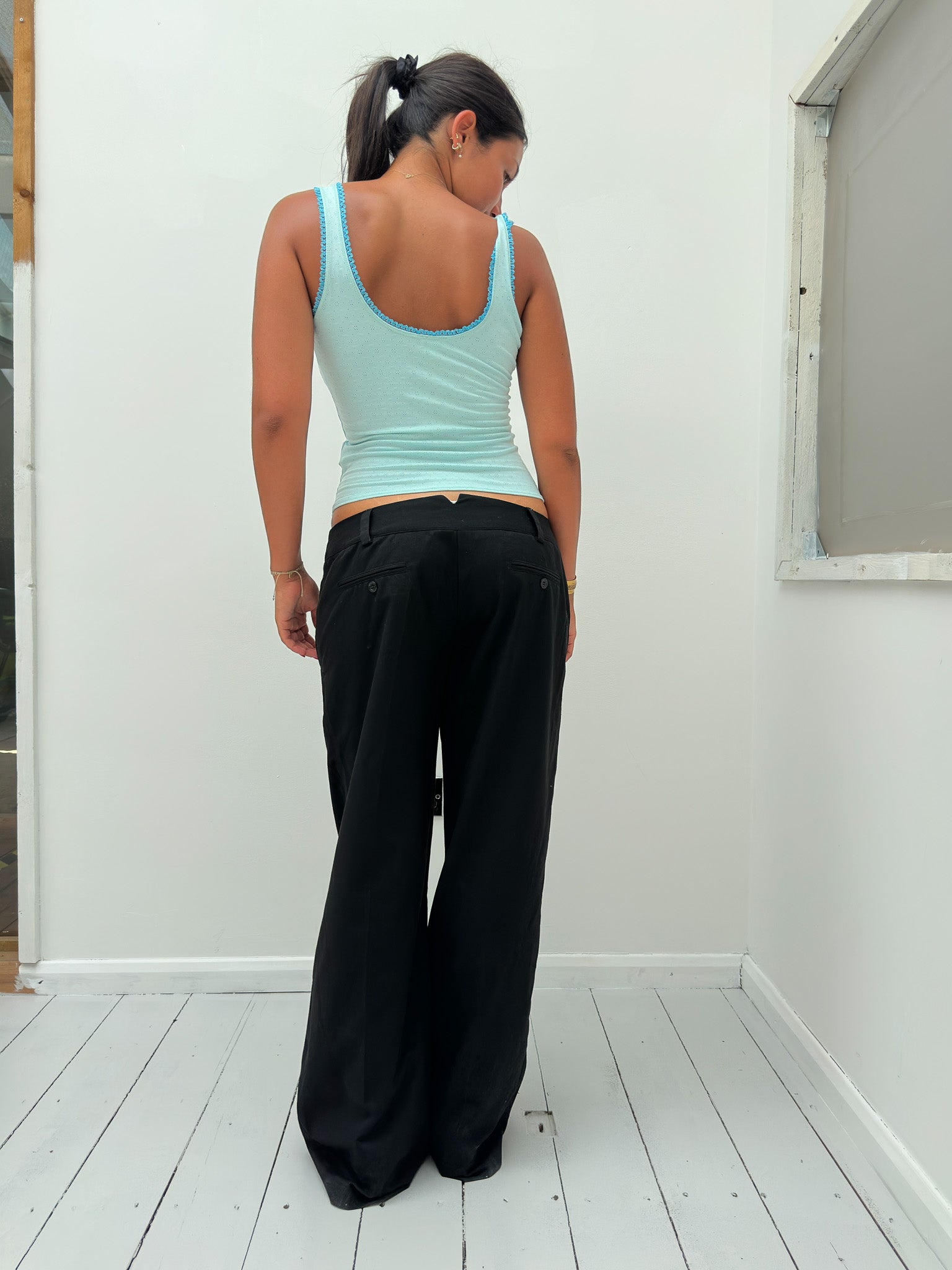 etam basque top — size S