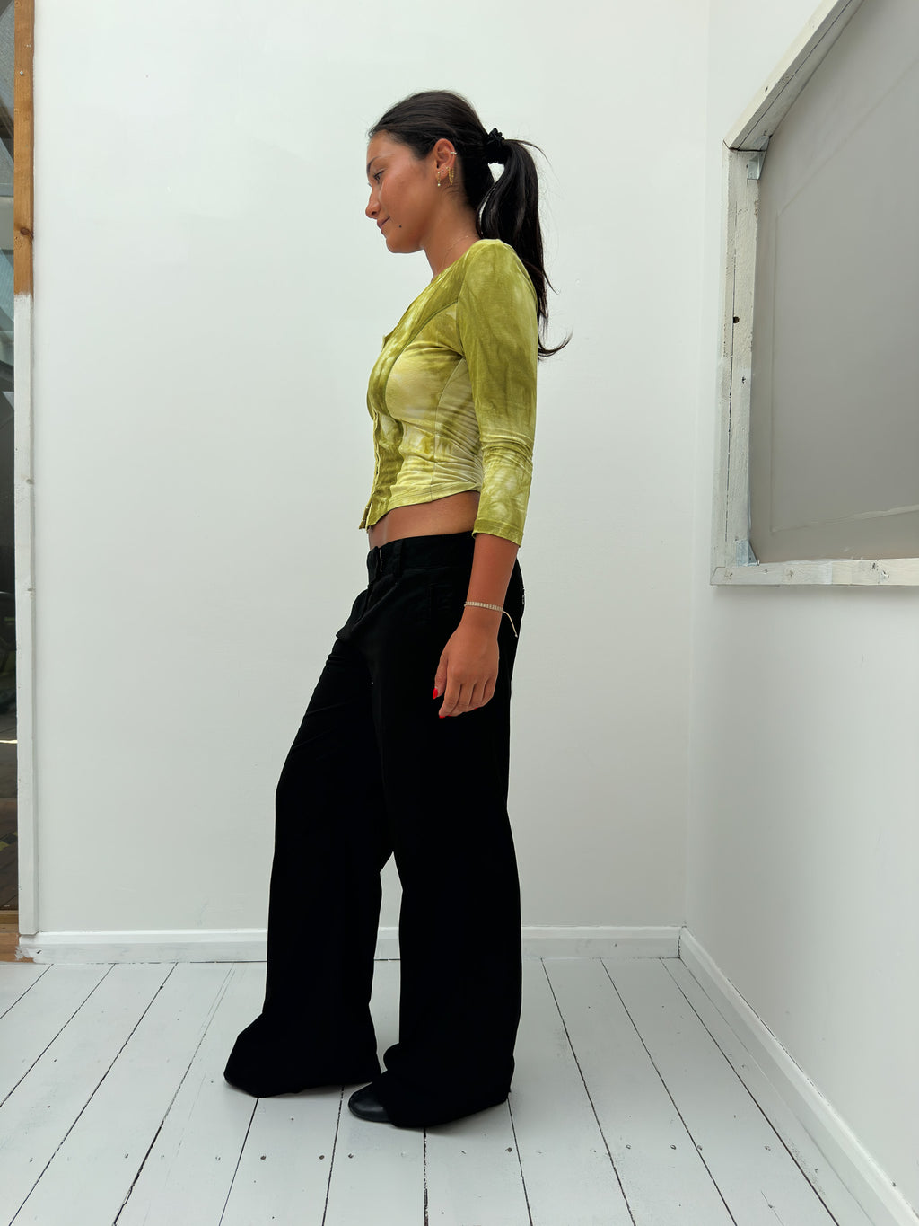 3/4 sleeve top — size S