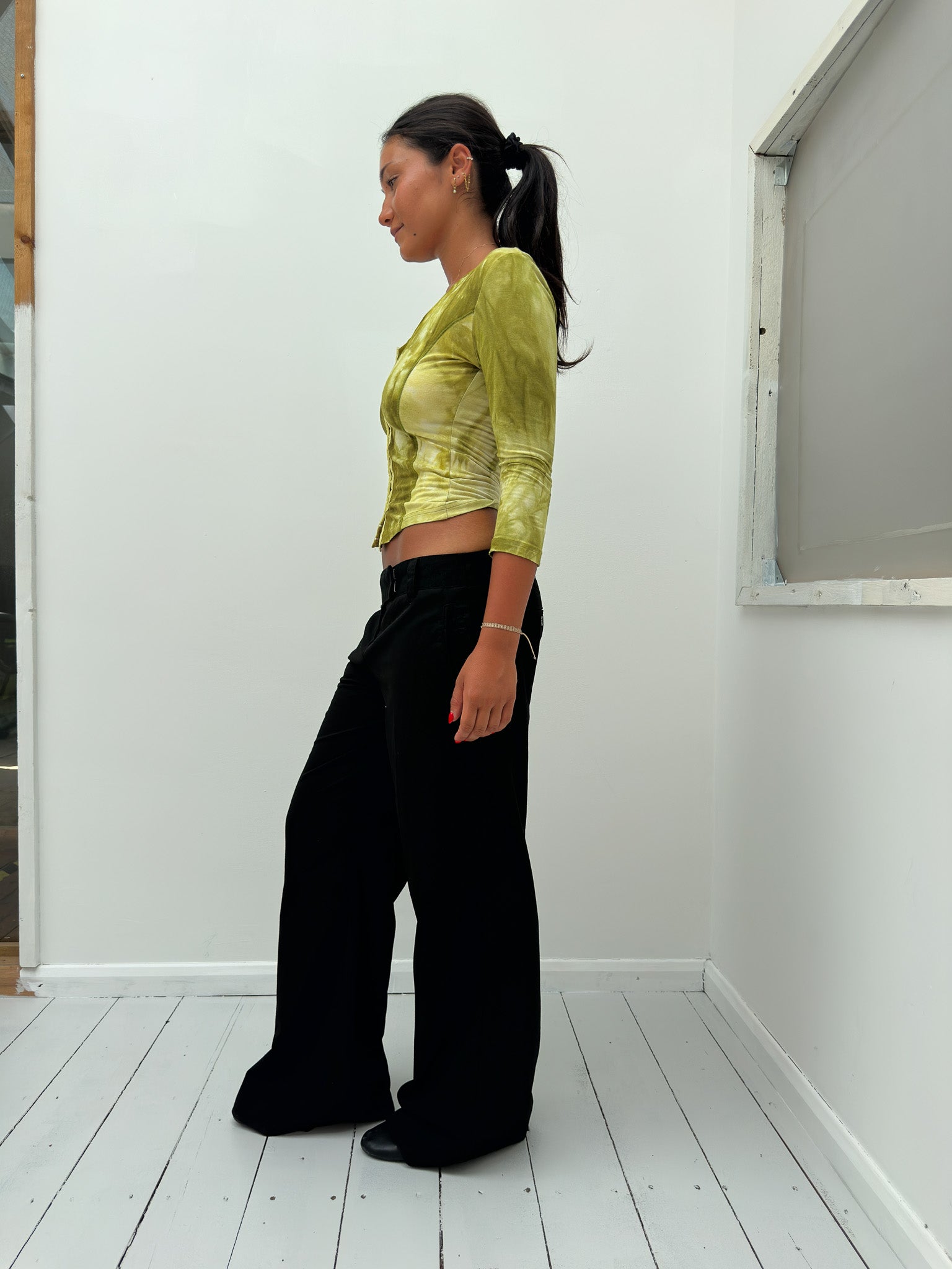 3/4 sleeve top — size S