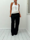 knit halter top — size S
