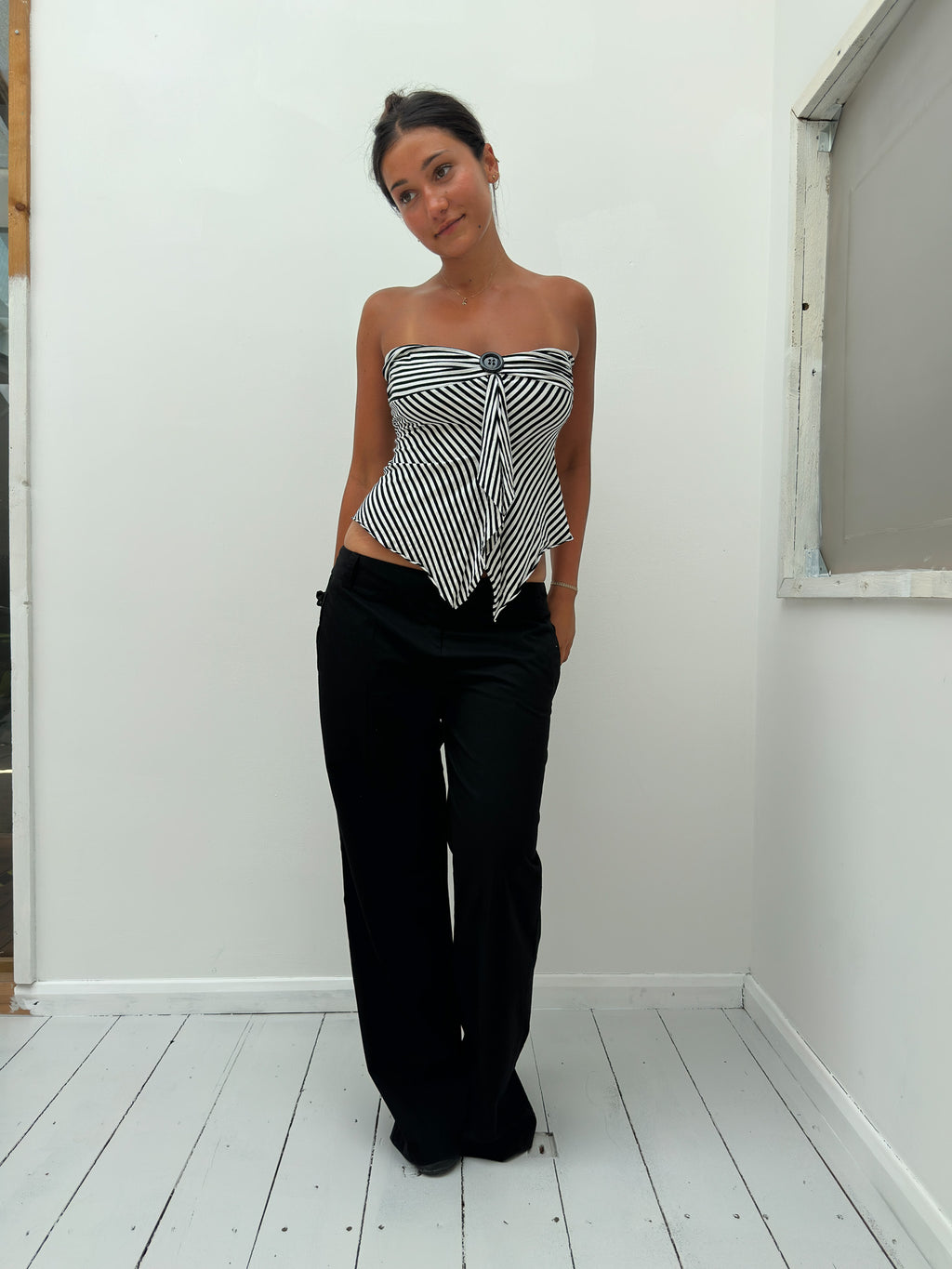 stripe tube top — size S