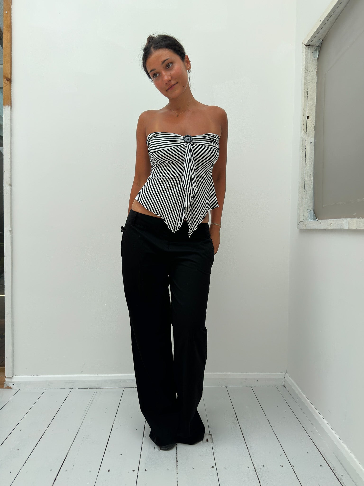 stripe tube top — size S