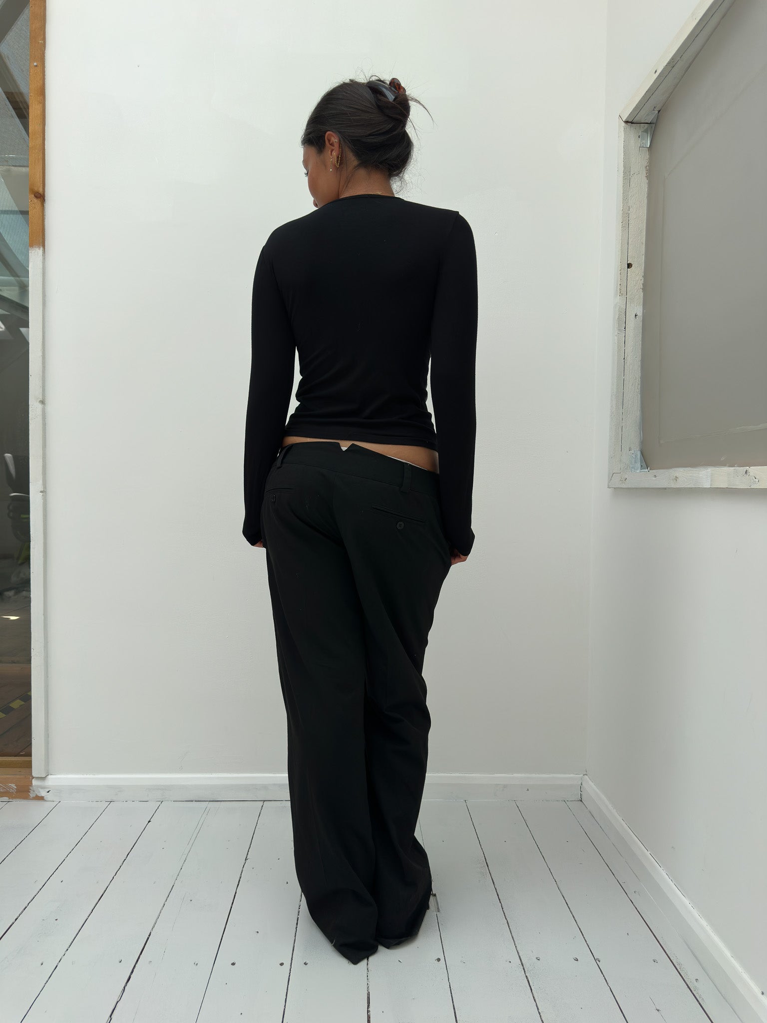 zip long sleeve top — size S