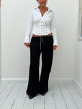 lace up shirt — size XS/S