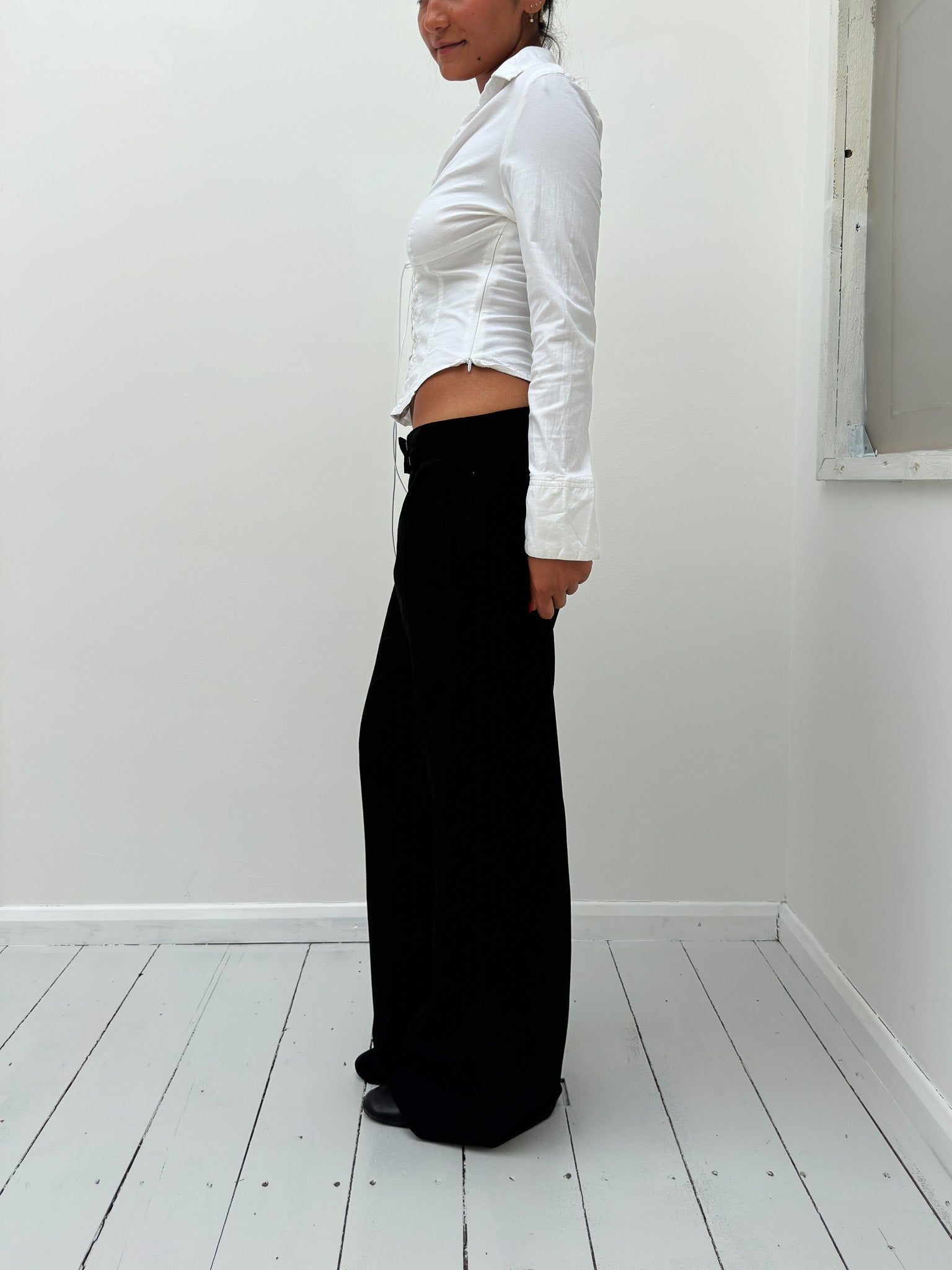 lace up shirt — size XS/S
