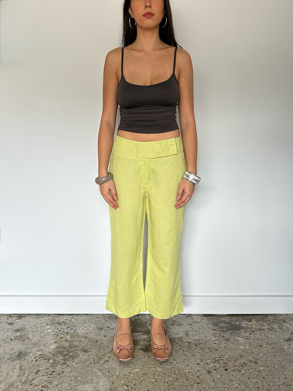 low rise capris — size s