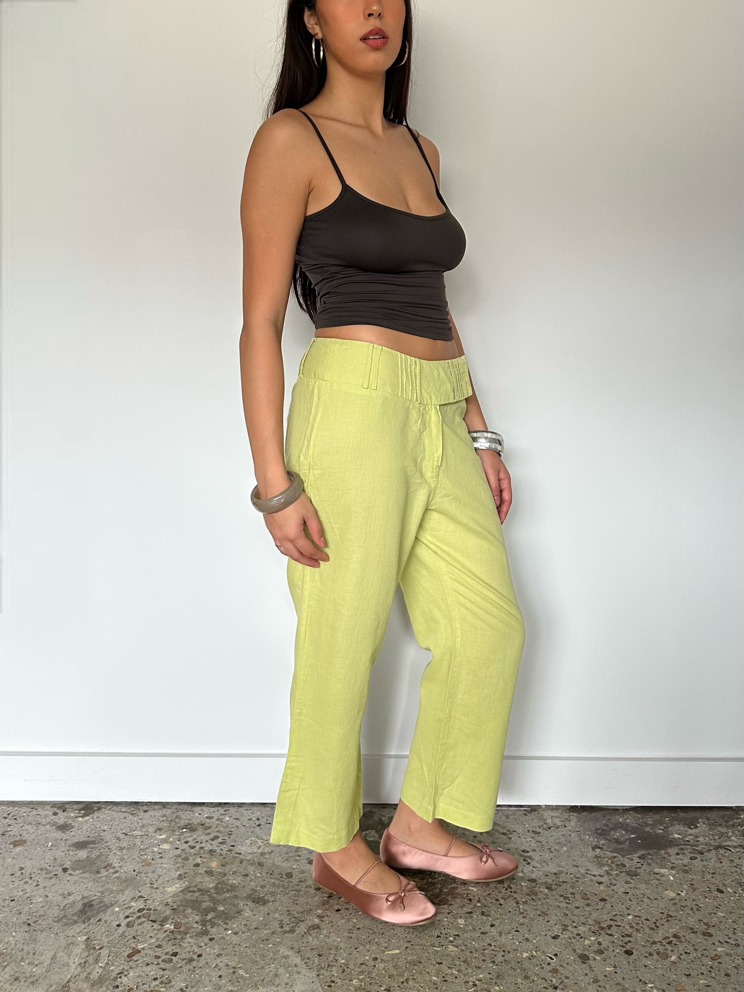 low rise capris — size s