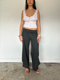 cop copine low rise trousers — size s/m