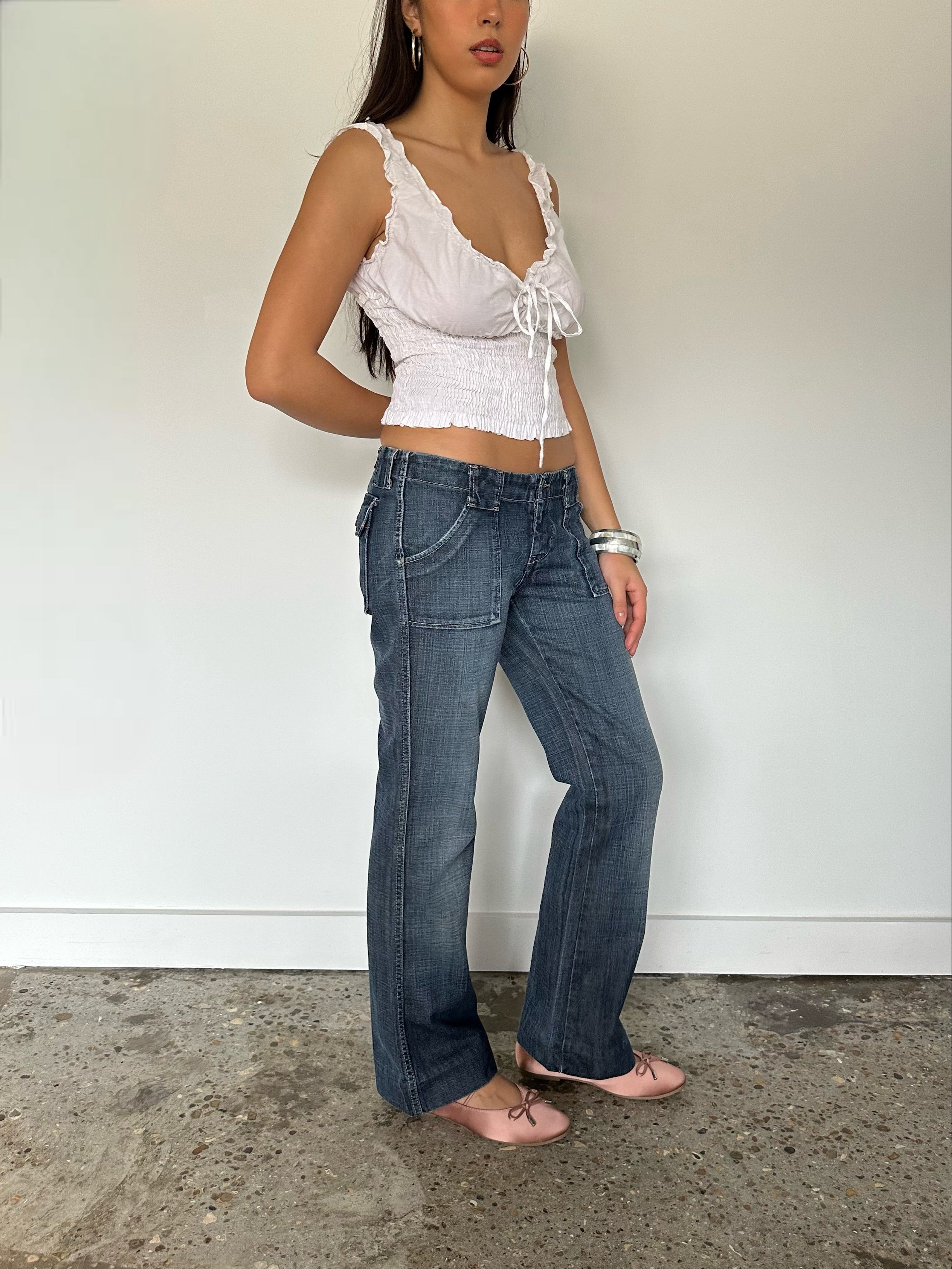 low rise jeans — size s