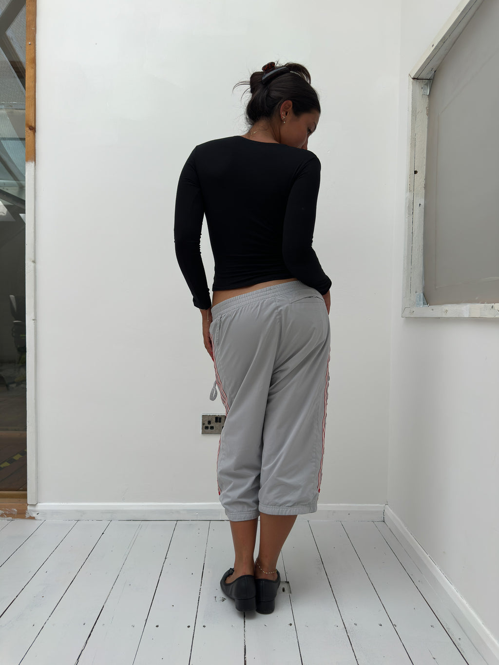 wrap long sleeve top — size XS/S