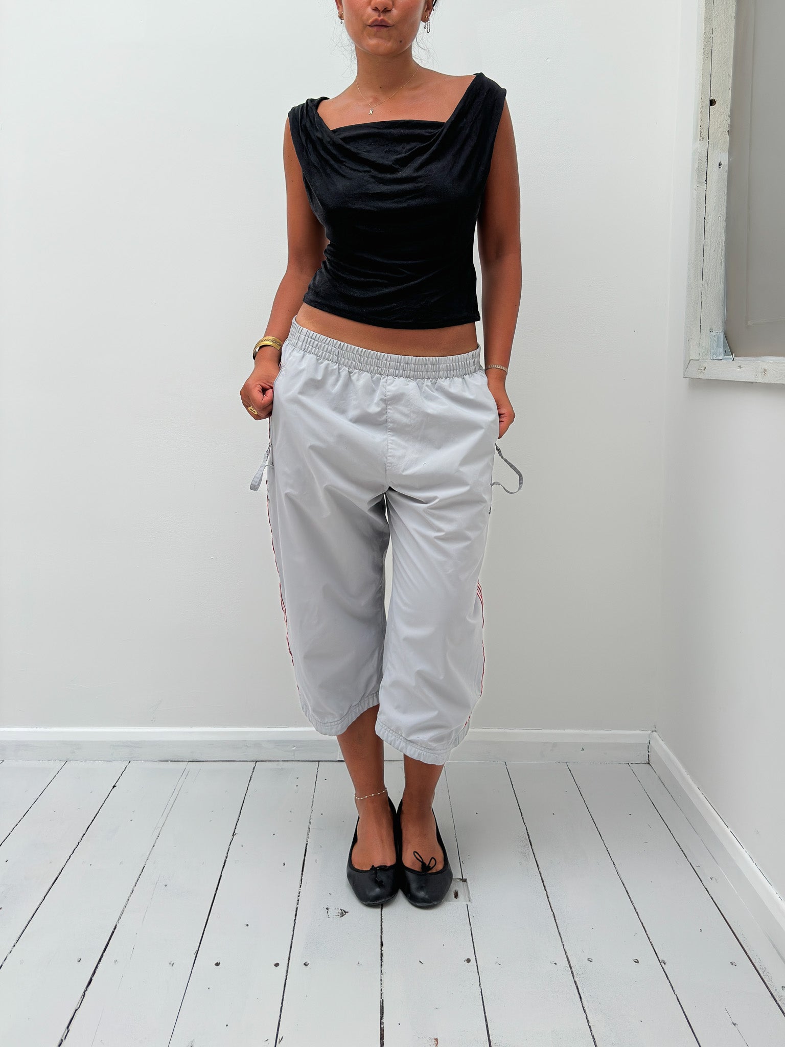 slinky cowl neck tank — size XS/S